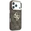 GUESS 4G & Big Strass Logo funda trasera para Apple iPhone 17 Pro Max / 18 Pro Max - marrón