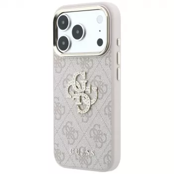 Guess 4G Big Strass Logo funda para iPhone 17 Pro / 18 Pro - rosa