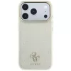 Guess Stripe Peony 4G Logo funda MagSafe para Apple iPhone 18 Pro / 17 Pro - beige