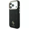 Guess Stripe Peony 4G Logo funda MagSafe para Apple iPhone 18 Pro / 17 Pro - negro