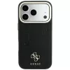 Guess Stripe Peony 4G Logo funda MagSafe para iPhone 18 Pro Max / 17 Pro Max - negro