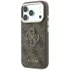Guess 4G & Big Resin Logo funda para iPhone 17 Pro Max / 18 Pro Max - marrón