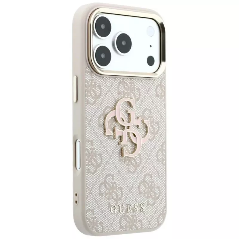 Guess 4G & Big Resin Logo funda para iPhone 17 Pro Max / 18 Pro Max - rosa