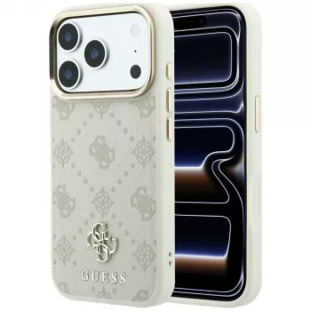 Guess Peony 4G Small Logo funda MagSafe para iPhone 18 Pro / 17 Pro - beige