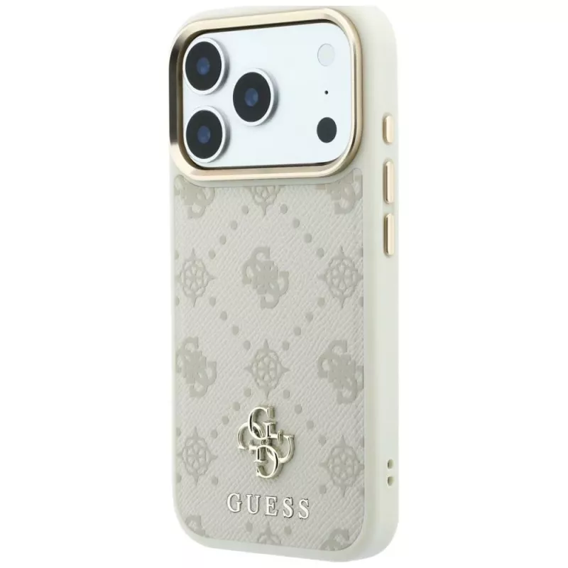 Guess Peony 4G Small Logo funda MagSafe para iPhone 18 Pro / 17 Pro - beige