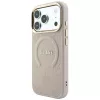 GUESS Saffiano Peony & Ring funda MagSafe para iPhone 18 Pro Max / 17 Pro Max - rosa