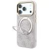 Guess Ring Stand 360 4G Classic Logo Funda MagSafe para iPhone 18 Pro Max / 17 Pro Max - Rosa
