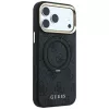 Guess Ring Stand 360 4G Classic Logo Funda MagSafe para iPhone 18 Pro / 17 Pro, Negro
