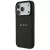 Guess Grained Gold Ring Funda MagSafe para Apple iPhone 17 Pro / 18 Pro, Negro