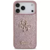 GUESS Fixed Glitter Big 4G Funda para iPhone 18 Pro Max / 17 Pro Max - Rosa