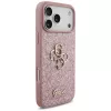 GUESS Fixed Glitter Big 4G Funda para iPhone 18 Pro Max / 17 Pro Max - Rosa