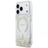 Guess Resin Bottom Glitter Funda MagSafe para iPhone 18 Pro / 17 Pro, Oro