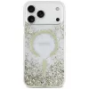 Guess Resin Bottom Glitter Funda MagSafe para iPhone 18 Pro Max / 17 Pro Max, Oro
