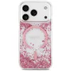 Guess Resin Bottom Glitter Funda MagSafe para Apple iPhone 18 Pro / 17 Pro, Rosa