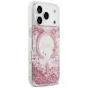 Guess Resin Bottom Glitter Funda MagSafe para Apple iPhone 18 Pro / 17 Pro, Rosa