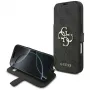 Guess Book 4G Metal Logo Funda para iPhone 18 Pro / 17 Pro - Negro