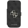 Guess Book 4G Metal Logo Funda para iPhone 18 Pro / 17 Pro - Negro