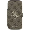 Guess Book 4G Metal Logo Funda para Apple iPhone 18 Pro / 17 Pro – Marrón
