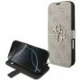 Guess Book 4G Metal Logo Funda tipo libro para iPhone 16 Pro / 17 Pro - Rosa
