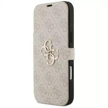 GUESS Book 4G Metal Logo Funda tipo libro para iPhone 18 Pro Max / 17 Pro Max - Rosa