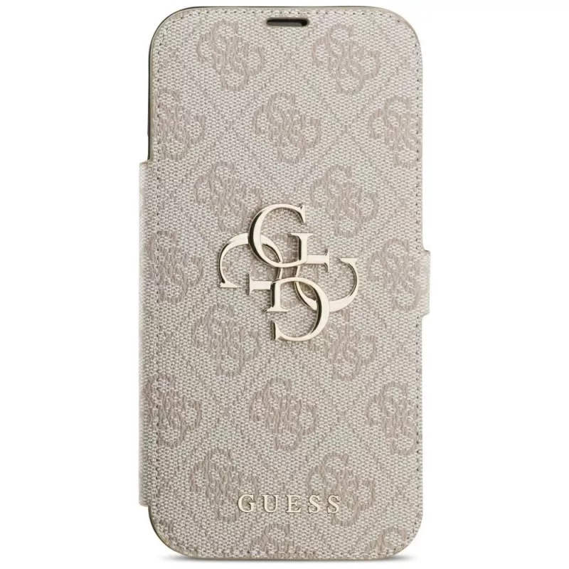 GUESS Book 4G Metal Logo Funda tipo libro para iPhone 18 Pro Max / 17 Pro Max - Rosa