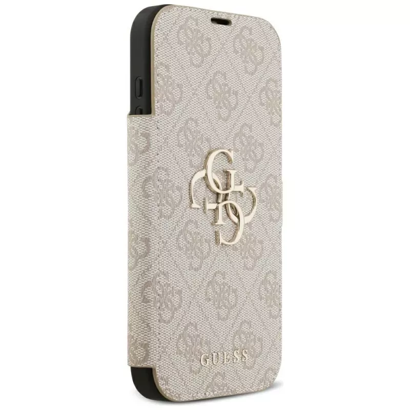 GUESS Book 4G Metal Logo Funda tipo libro para iPhone 18 Pro Max / 17 Pro Max - Rosa