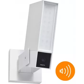 Netatmo Cámara exterior inteligente con sirena NOC-S-W-EC (Blanco)