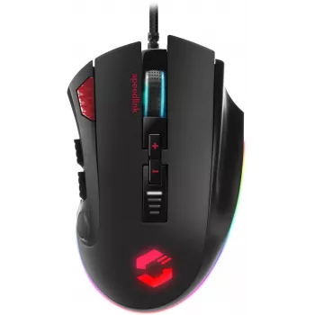 Speedlink Tarios ratón gaming USB con cable, RGB, 24000 DPI (SL-680012-BK)