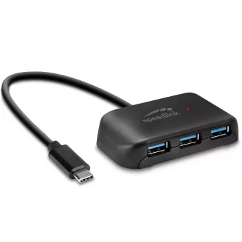 Hub USB-C a 4 puertos USB 3.0 Speedlink Snappy Evo (SL-140202-BK)