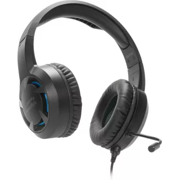 SPEEDLINK SL-450305-BK Auriculares gaming on-ear con cable y micrófono con cancelación de ruido, USB-A, altavoces de 30mm, cable de 1,8m, Negro