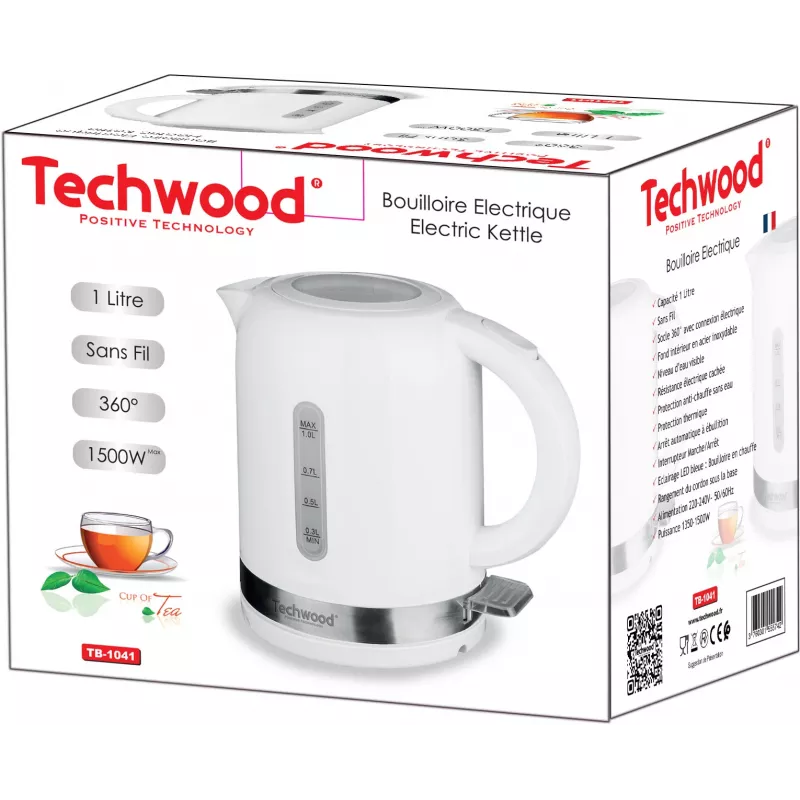 Techwood TB-1041 1 L hervidor de agua (TB-1041)