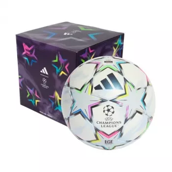 adidas UCL League 26/27 League Stage Box balón de fútbol talla 5 blanco azul rosa verde KE9771
