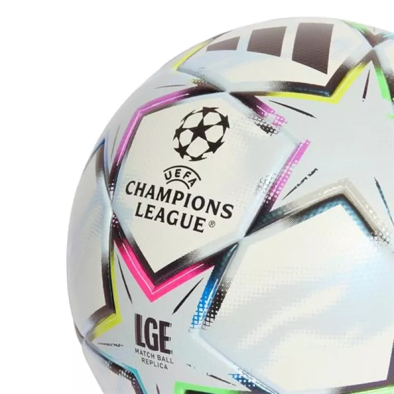 adidas UCL League 26/27 League Stage Box balón de fútbol talla 5 blanco azul rosa verde KE9771