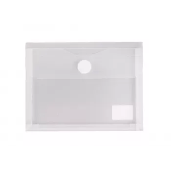 FolderSys Carpeta de documentos A6 con fuelle, transparente mate