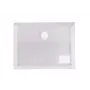 FolderSys Carpeta de documentos A6 con fuelle, transparente mate