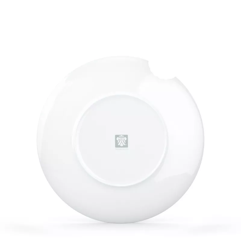 FIFTYEIGHT 2 Plato llano con borde mordido 28 cm blanco