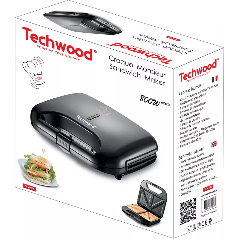 Techwood TCM-806 sandwichera (TCM-806)