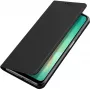 Nevox Vario Series Funda con tapa para Samsung Galaxy A27 5G – Funda cartera de piel PU negra con compartimentos para tarjetas, portamonedas y función de soporte