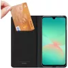 Nevox Vario Series Funda con tapa para Samsung Galaxy A27 5G – Funda cartera de piel PU negra con compartimentos para tarjetas, portamonedas y función de soporte