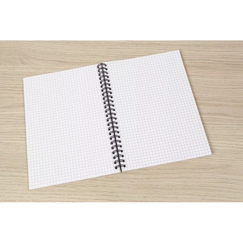 SIGEL SN600 Quicknote Cuaderno de espiral, A5, cuadriculado, tapa blanda, azul/gris, 160 páginas