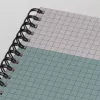 SIGEL SN600 Quicknote Cuaderno de espiral, A5, cuadriculado, tapa blanda, azul/gris, 160 páginas