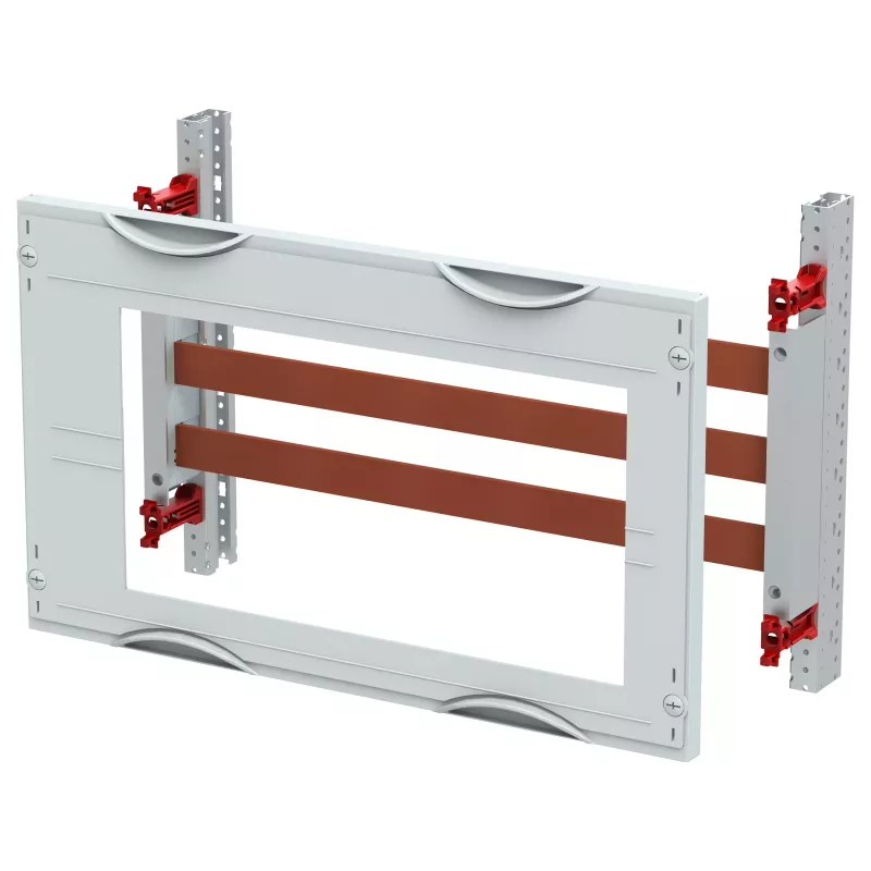 Striebel & John MBR202 Kit de módulo de barras colectoras 60mm para sistemas de 3/4 polos, 690V AC, IP20, gris claro