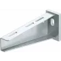OBO Bettermann AW 55 41 FT Ménsula de pared y poste con placa de cabeza, 410 mm de saliente, acero galvanizado en caliente