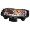 Techwood TBQ-836P Grill eléctrico con soporte, 2000W, parrilla cromada de 36,5 cm, Negro