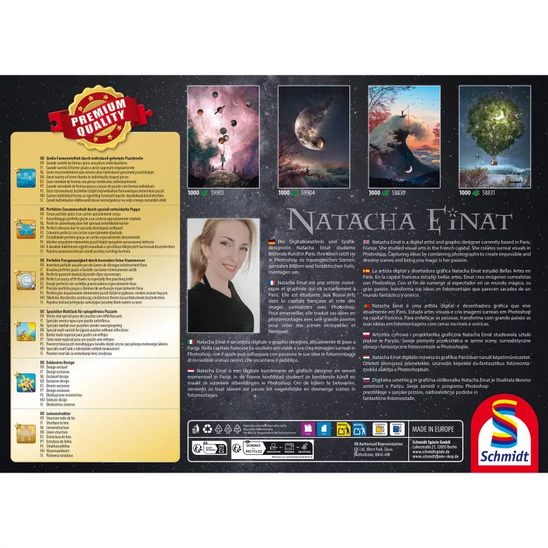 SCHMIDT SPIELE Natacha Einat: Himmelwärts puzzle (1000 piezas)