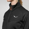 SALEWA Puez Cammino PL sudadera con capucha y cremallera completa mujer Black Out (EU 38 / M)