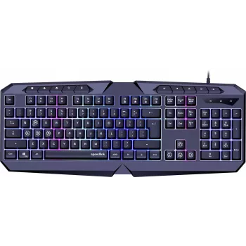 Speedlink Ludicium RGB Rainbow teclado, distribución US (SL-670004-BK-US)