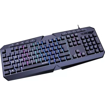 Speedlink Ludicium RGB Rainbow teclado, distribución US (SL-670004-BK-US)