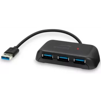 Speedlink Snappy Evo Hub USB 3.0 de 4 puertos (SL-140106-BK)