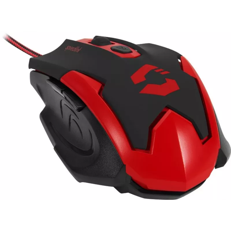 Speedlink Xito ratón gaming con cable, 5 botones, 3200 DPI (SL-680009-BKRD)